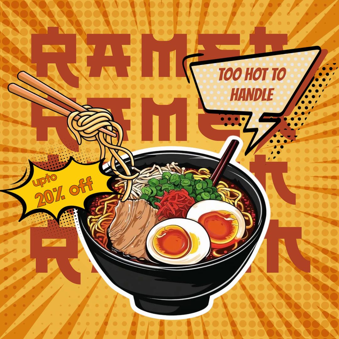 Comic Style Food Graphic