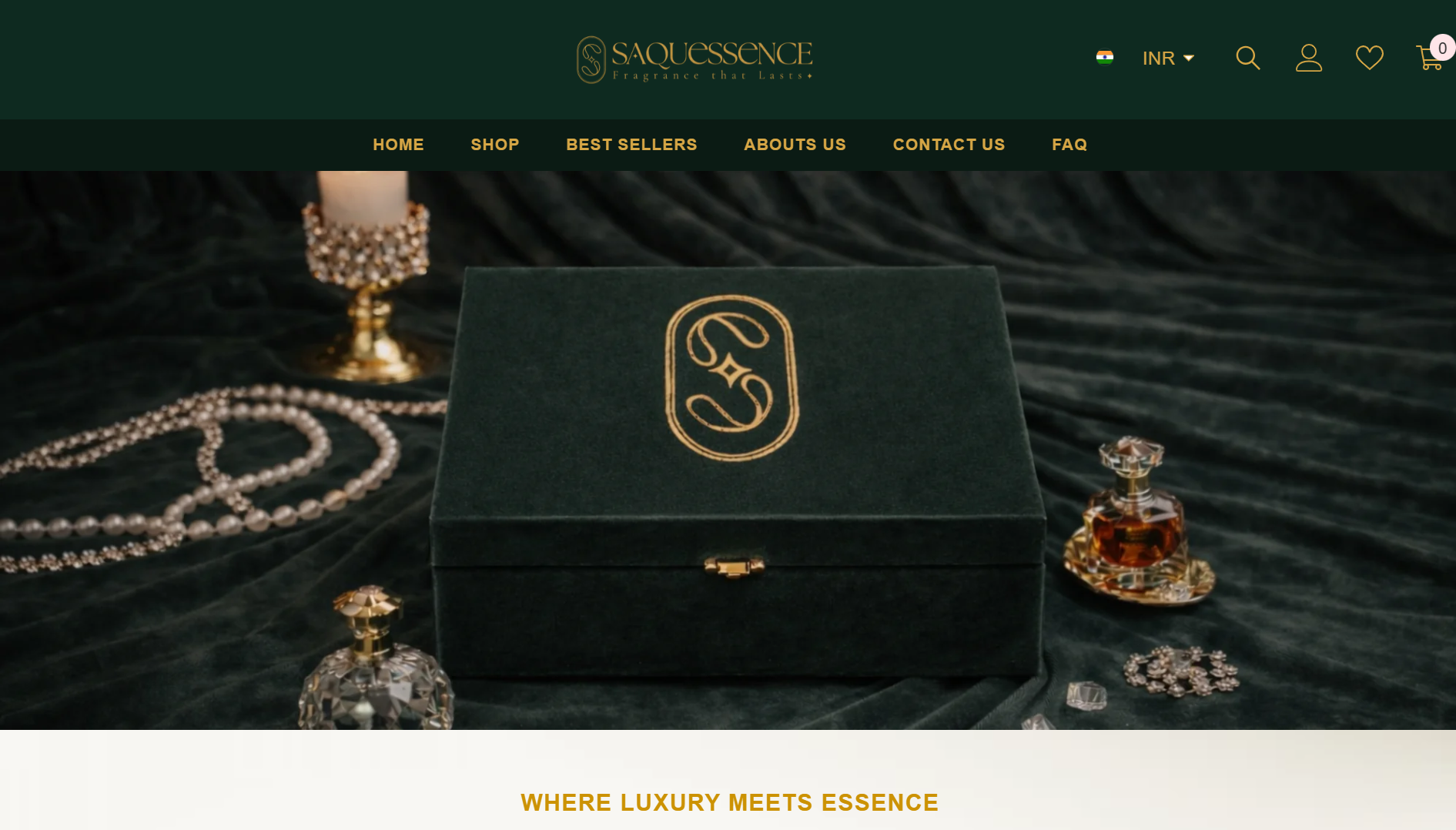 Saquessence Website Preview